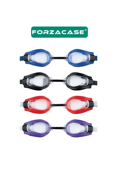 Forzacase Deniz Havuz Yüzme Gözlüğü Unisex Ayarlanabilir Kayış Yüzücü Gözlük Standart Boy -fc1054 Çok Renkli