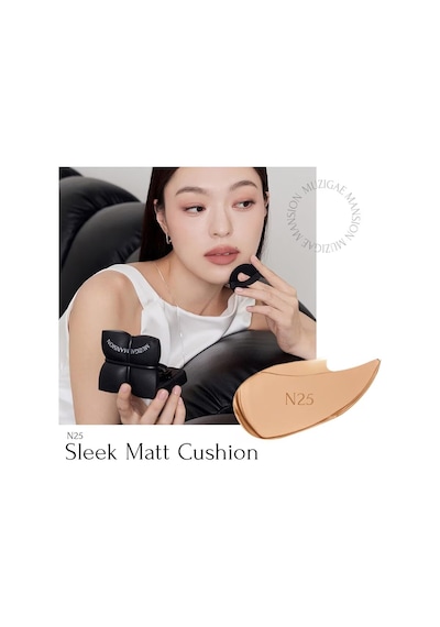 Kapatıcı, Mat Bitişli Cushion Refill Sleek Matt Cushion Set No.25 Spf50/pa Çok Renkli