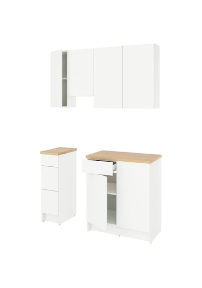 Ikea Beyaz Modern Mutfak Dolabı 220x61x220 Cm