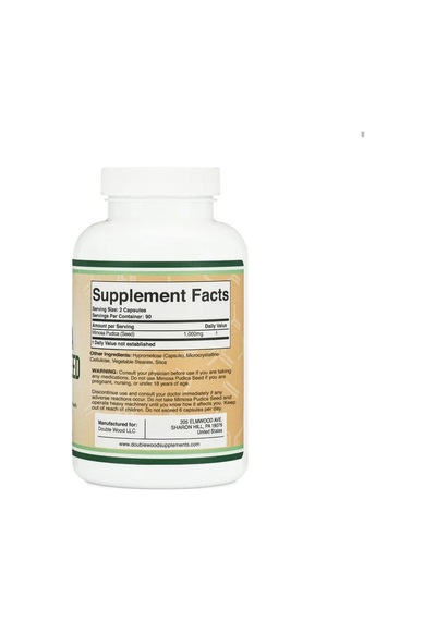 Double Wood Mimosa Pudica Seed 1000 Mg 180 Kapsül