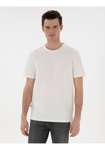 Pierre Cardin Erkek Ekru Tişört 50302581-vr019 Ekru