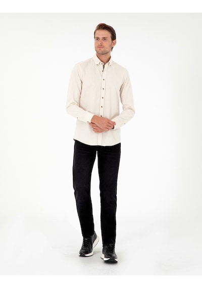 Pierre Cardin Erkek Bej Gömlek Desenli 50293756-vr011 Bej