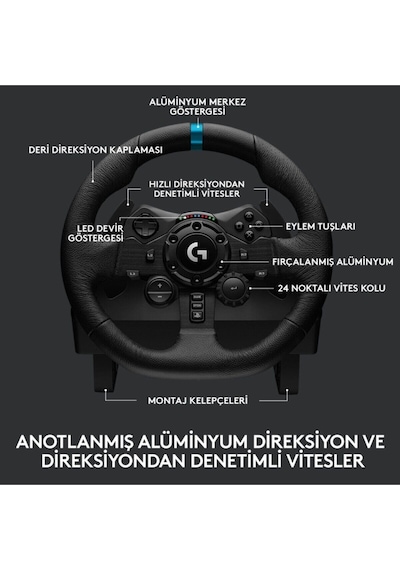 Siyah Driving Force Yarış Direksiyonu G-G923 Ps5/Ps4 Uyumlu