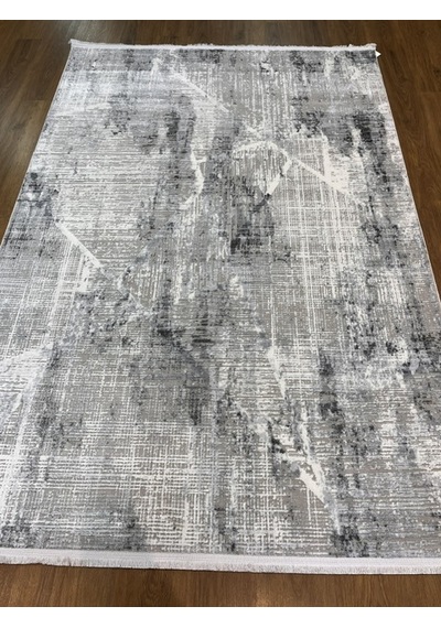 Akrilik Gri Mavi Işıltılı Makina Halısı 160x230 Gri Mavi