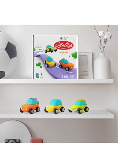 Hey Clay Yaratıcı Kil Seti - Eco Cars