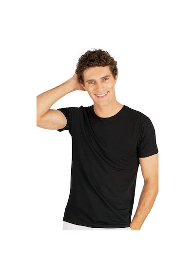 Tudors 20409 Slim Fit Dar Kesim Bisiklet Yaka Kısa Kol Basic Erkek Tişört Siyah Tudors 20409 Slim Fit Dar Kesim Bisiklet Yaka Kısa Kol Basic Erkek Tişört Siyah