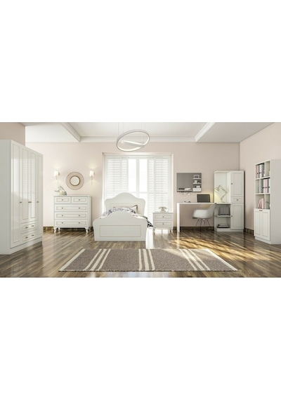 Rabi Mobilya Gold Country Çalışma Masası Beyaz