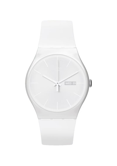Swatch So29w704-s14 White Rebel Unisex Kol Saati