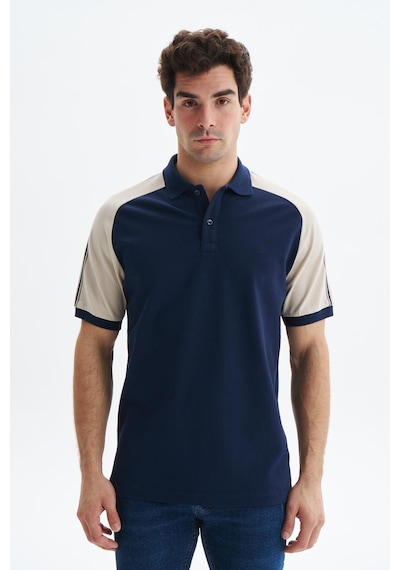 AR-MA Arma Erkek Regular Fit Basic % 100 Pamuk Pike Reglan Kollu Polo Yaka Tişört Y29374354602 Lacivert