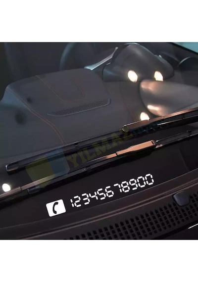 Araç Park Telefon Numaratör Parkmatik Oto Sticker Araba Yapıştırma 2 Adet
