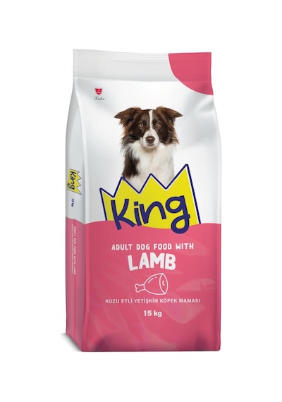 King Kuzu Etli Yetişkin Köpek Maması 15 Kg