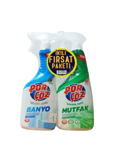 2 Adet Porçöz 2'li Set Banyo 750 Ml + Mutfak 750 Ml Diğer