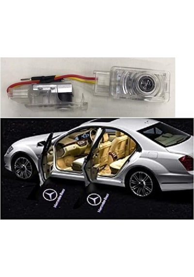 Mercede Glk Kapı Altı Logo Araç 3D Gölge Light