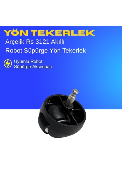 Arçelik Rs 3121 Akıllı Robot Süpürge Yön Tekerlek Aksesuarları Yedek Parça