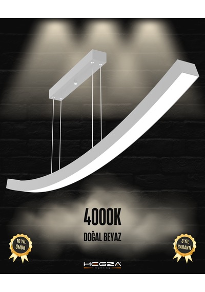 Freccia Gri Kasa, Doğal Beyaz Işık Modern Sarkıt Led Avize GRİ RENK
