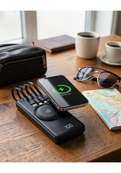 Kablosuz Şarjlı 10000mah Powerbank Xuczpwpg10powerbankkkkk-2-1 Çok Renkli