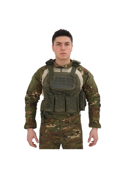 Single Sword Kasırga Tactical Balistik Plaka Takılabilen Açık Cepli Hücum Yeleği Haki