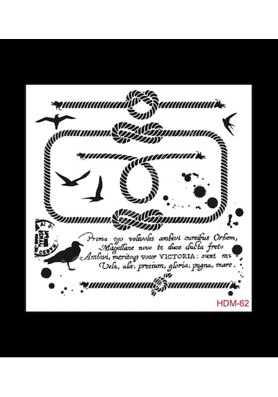 Hdm62 Cadence Home Dekor Stencil 25X25