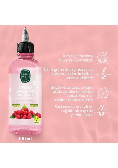 Eyüp Sabri Tuncer Frambuazlı Sirke Saç Toniği 3 x 100 ML + Rosia Pamuk