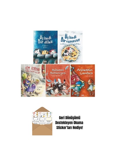 Sara Şahinkanat 5 Kitap Set + Okuma Sticker'ları
