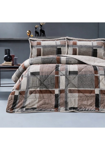 Comforter Yatak Örtüsü Seti 3 Parça - Çift Kişilik Silva
