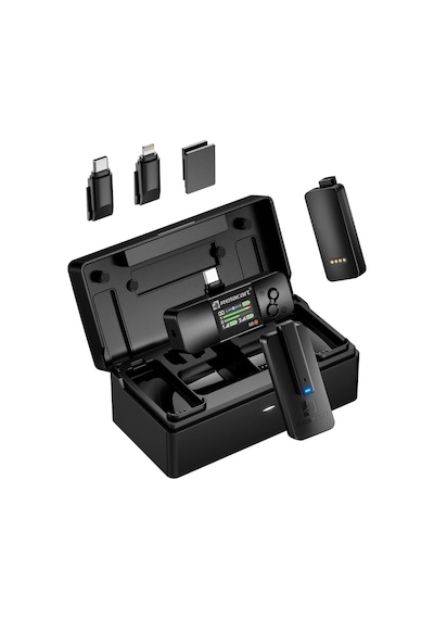 Mi3 White Çift Kanallı Mini Wireless/kablosuz Mikrofon Sistemi İos Android Dslr Slr Ve Video Kameralar İle Uyumludur