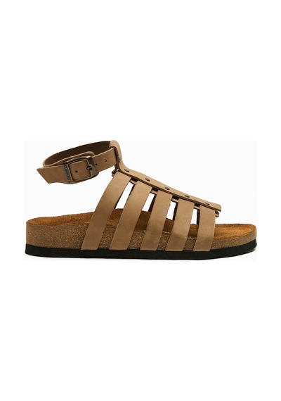 Comfortfusse Ares - Kadın Ortopedik Hakiki Deri Sandalet Kum
