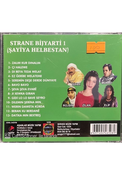Plak Değildir Cd Dir Cd Şahiya Helbestan Strane Bijyarti 1 Kürt