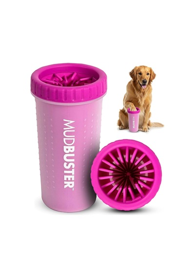 Mudbuster Taşınabilir Köpek Pençe Yıkayıcı/pençe Temizleyici, Büyük, Fuşya