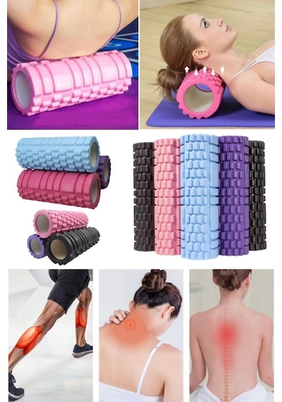 Eva Yoga Roller Yoga Masaj Sütun Blok Fitness Pilates Spor Salonu Kas Arka Sopa Vücut Rahatla Esneme Karışık