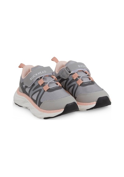 Buckhead Dakota Kız Çocuk Gri Cırtlı Günlük Ayakkabı Buck4498-grey Çok Renkli