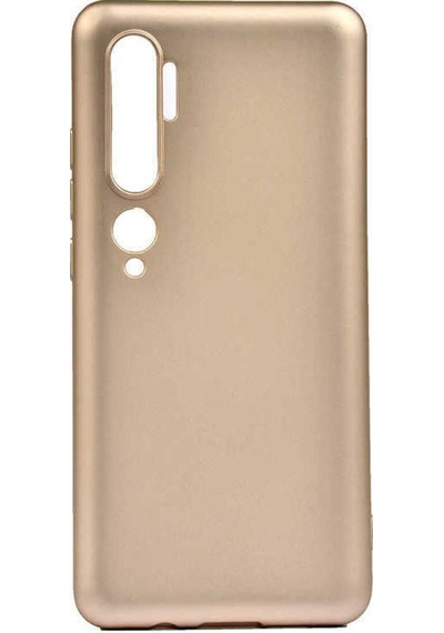 Xiaomi Mi Note 10 Kılıf Zore Premier Silikon Kapak Gold