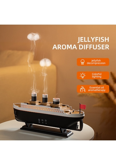 Gemi Buhar Makinası Humidifer Difüzör Çocuk Ve Bebek Odaları İçin Hava Nemlendirici