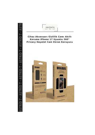 Cihaz Aksesuarı Gizlilik Camı Akıllı Koruma İphone 17 Uyumlu 360 Privacy Hayalet Cam Ekran Koruyucu
