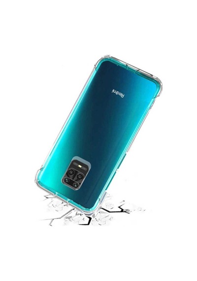 Xiaomi Redmi Note 9 Pro Kılıf Zore Nitro Anti Shock Silikon Renksiz