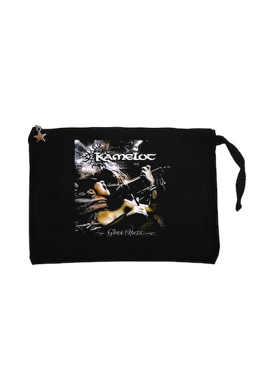 Kamelot Ghost Opera Siyah Clutch Astarlı Cüzdan / El Çantası Siyah