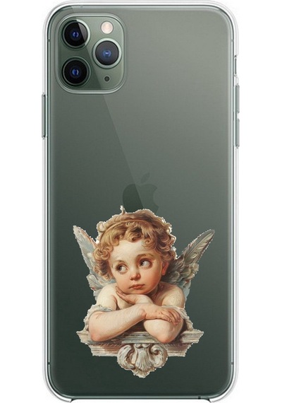 İphone 11 Pro Max Uyumlu Cupid's Dream Eros Un Rüyası Baskılı Silikon Kılıf Renkli