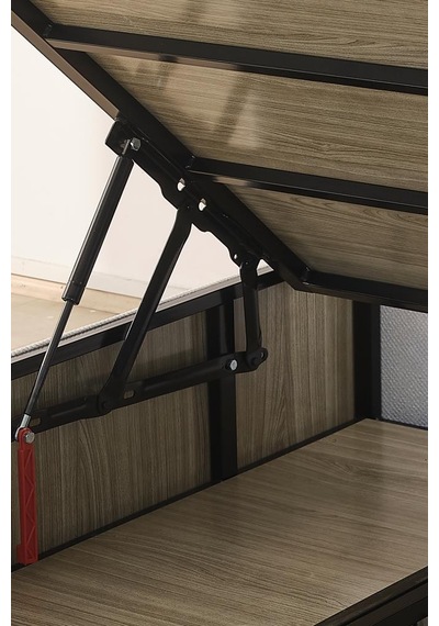 Niron Bohem Klapa 100x200 Cm Tek Kişilik Baza Başlık Seti - Sandıklı Modern Takım 100 x 200