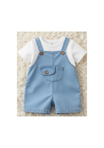 Altıntaş Baby Cepli Kot Şort Salopet Ve Beyaz Tişört 2 Li Tulum Set Beyaz Mavi Beyaz Mavi Altıntaş Baby Cepli Kot Şort Salopet Ve Beyaz Tişört 2 Li Tulum Set Beyaz Mavi Beyaz Mavi