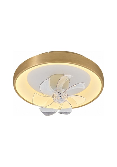 Eskitme Gold Ø50cm Hareketli Fanlı 6500k Soğuk Beyaz Plafonyer