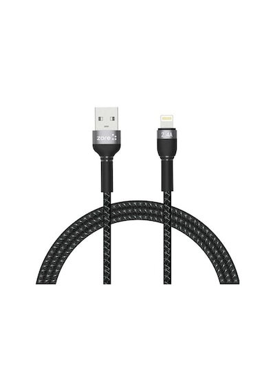 Zore Shira Serisi Lightning Usb Kablo 1 Metre-Siyah