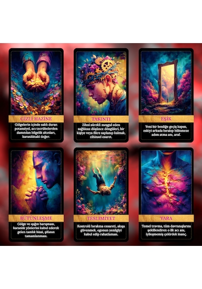 Gölge Benlik 90 Kart Açıklamalı Tarot Kehanet Destesi Ve Dijital Rehber Kitap