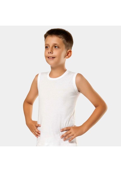 Türen Erkek Çocuk Spor Bisiklet Yaka 2'li Paket 306 Beyaz