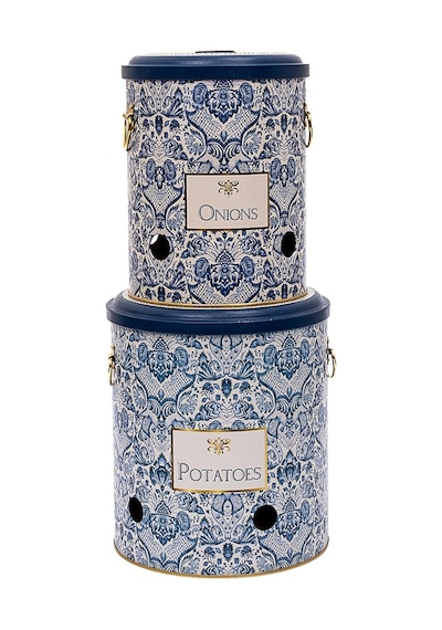 Azulejos Desenli Patates Ve Soğanlık 2 Li Set