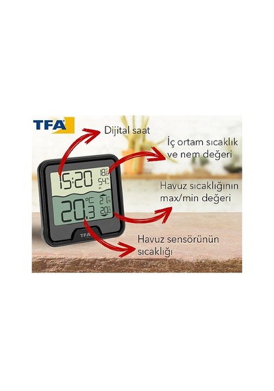 Tfa 30.3066.01 Marbella Havuz Sıcaklık Ölçer