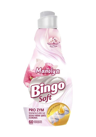 Bingo Soft Konsantre Çamaşır Yumuşatıcısı 1440 Ml Nergis Ve Manolya 2'li Set