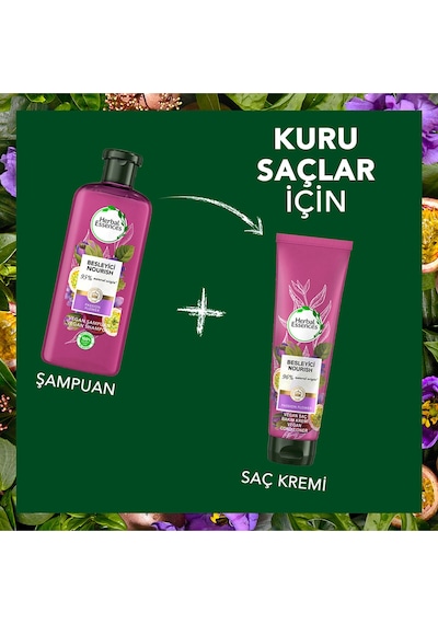 Herbal Essences Vegan Saç Bakım Kremi Besleyici Çarkıfelek Çiçeği ve Pirinç Sütü 275 ML