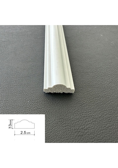 Diecor Dekoratif Boyanabilir 2,5 Cm Duvar Çıtası Kesimli Hazır Paket Televizyon Ünitesi Beyaz Tek Ebat Model:xa256