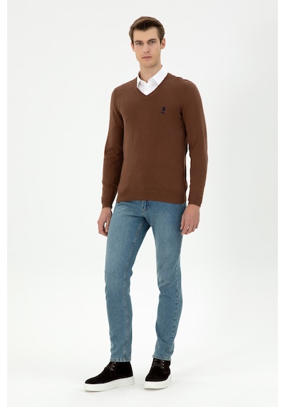 U.S. Polo Assn. Erkek Kahverengi Basic Kazak 50288881-VR029