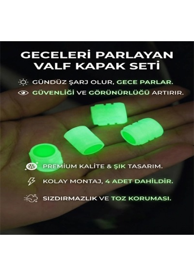 Fosforlu Gece Parlayan Sibop Kapağı